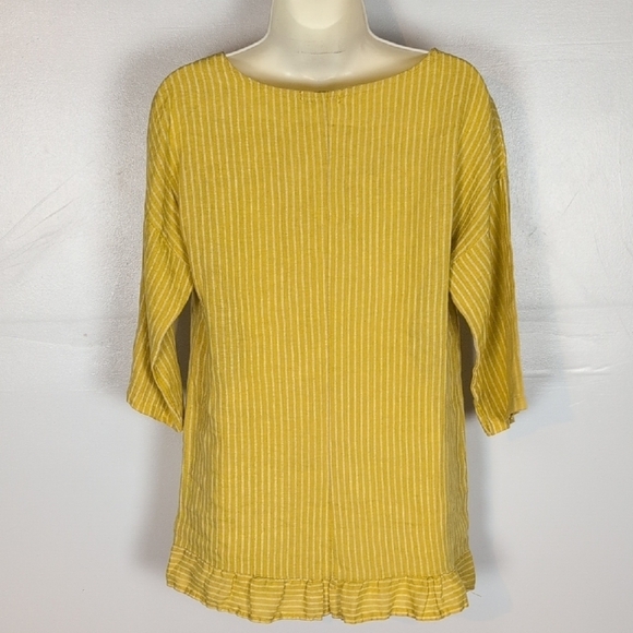 Lungo L'Arno 100% Linen Tunic Top - Picture 6 of 9